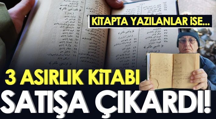 Ailesinden kalan 300 yıllık kitabı satışa çıkardı...