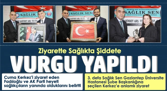 Fadıloğlu ve Yılmaz’dan Kerkez’e hayırlı olsun ziyareti