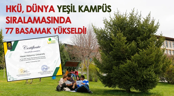HKÜ, Dünya Yeşil Kampüs Sıralamasında 77 Basamak Yükseldi!
