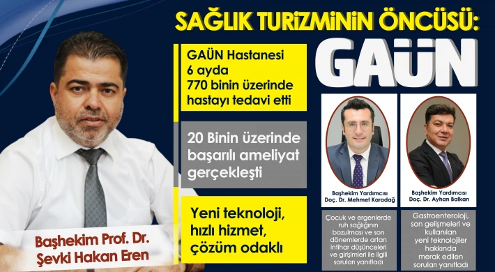 Sağlık turizminin öncüsü: GAÜN