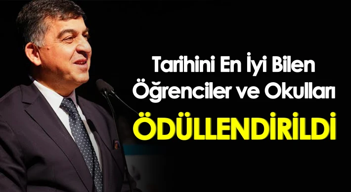 Tarihini En İyi Bilen Öğrenciler ve Okulları Ödüllendirildi