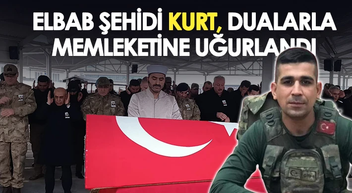 Elbab şehidi Kurt, dualarla memleketine uğurlandı