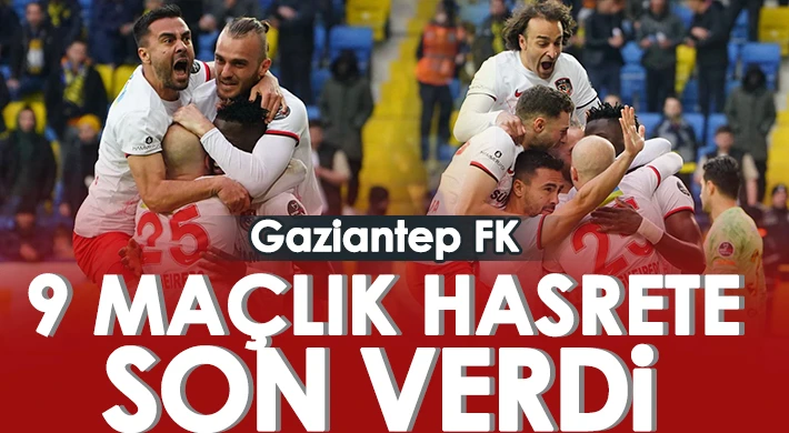 Gaziantep FK kritik galibiyetle rahatladı