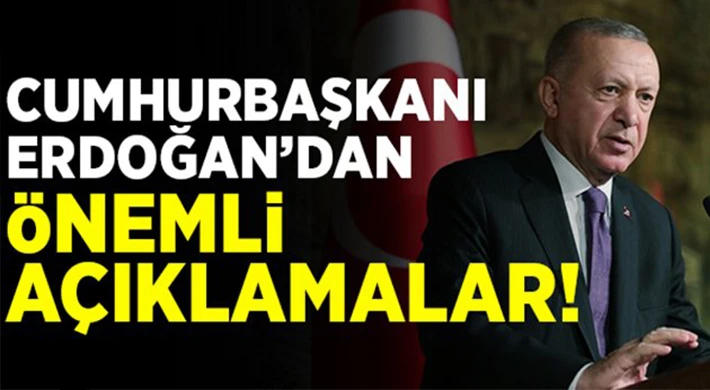 Kabine toplantısı sonrası Cumhurbaşkanı Erdoğan'dan önemli açıklamalar