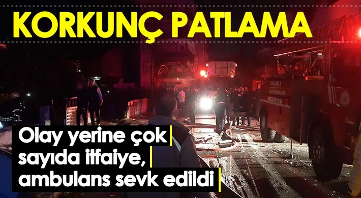 Korkunç patlama: Çok sayıda yarlı var...