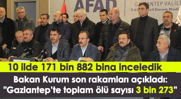 Bakan Kurum son rakamları açıkladı