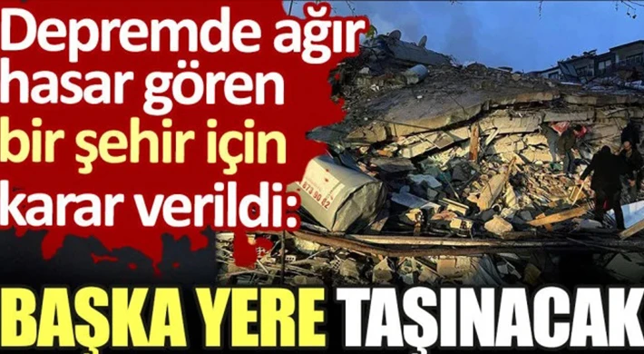 Depremde ağır yara aldı! Taşınacak