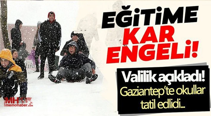 Gaziantep'te Eğitime Kar Engeli!