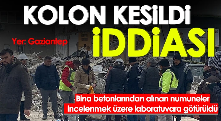 Kolonlarının kesildiği iddia edilen binada savcılık incelemesi