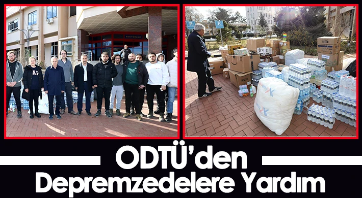 ODTÜ’den depremzedelere yardım