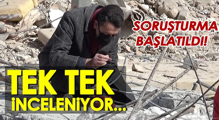 Soruşturma başlatılan binada inceleme yapıldı