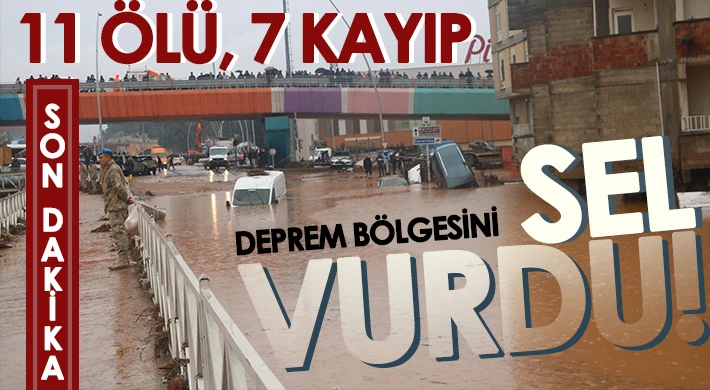 Deprem bölgesini sel vurdu: 11 ölü, 7 kayıp