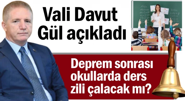 Gaziantep'te ders zili çalıyor