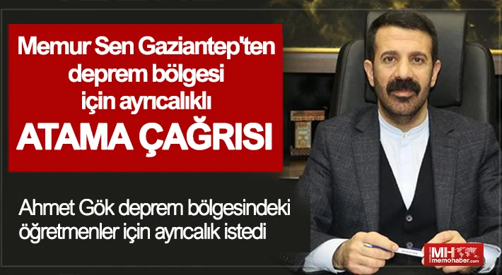 Gök'ten MEB'e atama çağrısı