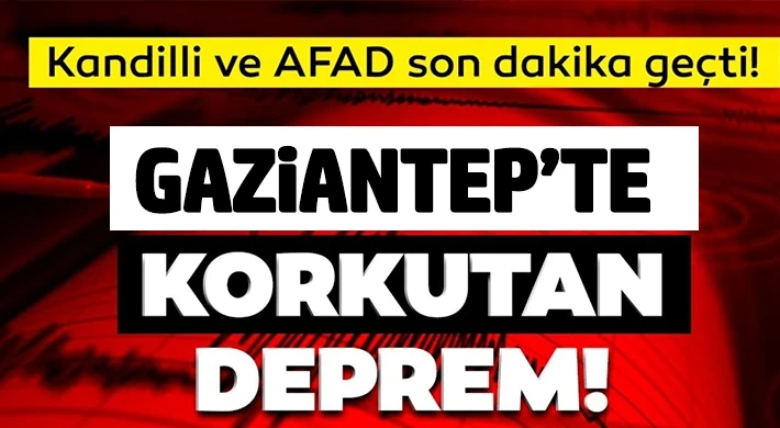Korkutan deprem! Yine sallandık