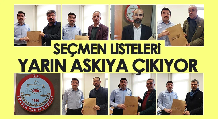 Seçmen listeleri yarın askıya çıkıyor