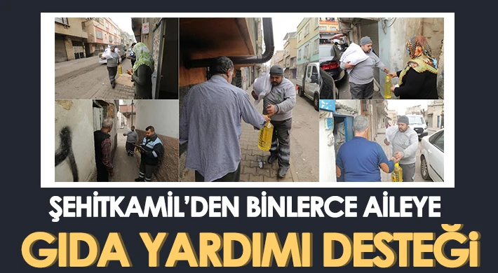 Şehitkamil'den Ramazan ayında da dar gelirli ailelere yardım