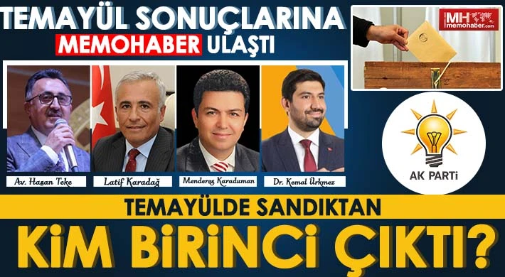 Temayül Yoklamasında İlk 4 Sırada Hangi İsimler Yer Aldı?