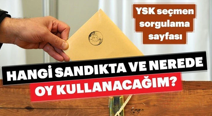Oyların kullanılacağı sandıklar e-Devlet'ten açıklandı