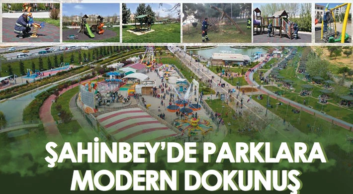Şahinbey'de parklarda bakım, onarım ve yenileme çalışmaları yapılıyor