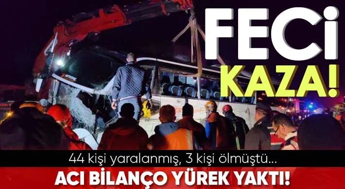 Devrilen öğrenci dolu otobüste bilanço ağır oldu