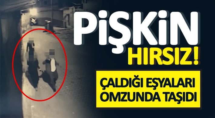 Hırsızın rahat tavırları dikkatten kaçmadı