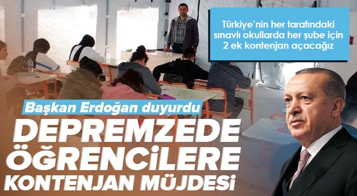 Cumhurbaşkanı Erdoğan'dan LGS açıklaması