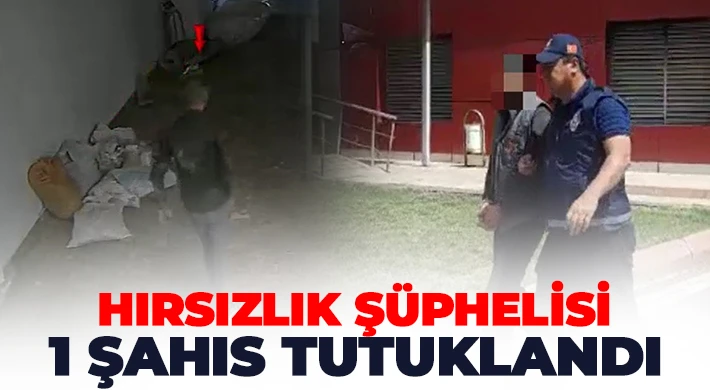 Hırsızlık şüphelisi 1 şahıs tutuklandı