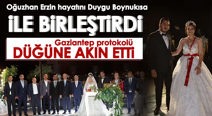 Mustafa Erzin oğlunu evlendirdi