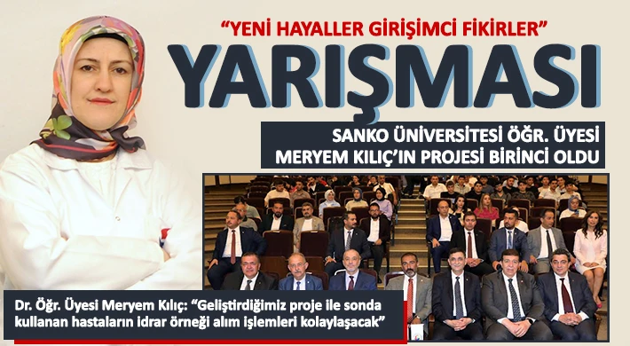 SANKO Üniversitesi Öğr. Üyesi Meryem Kılıç’ın Projesi Birinci Oldu