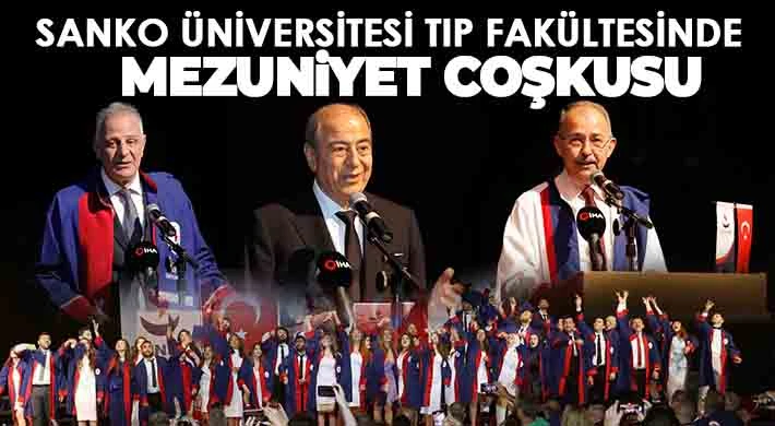 SANKO Üniversitesi Tıp Fakültesinde Mezuniyet Coşkusu