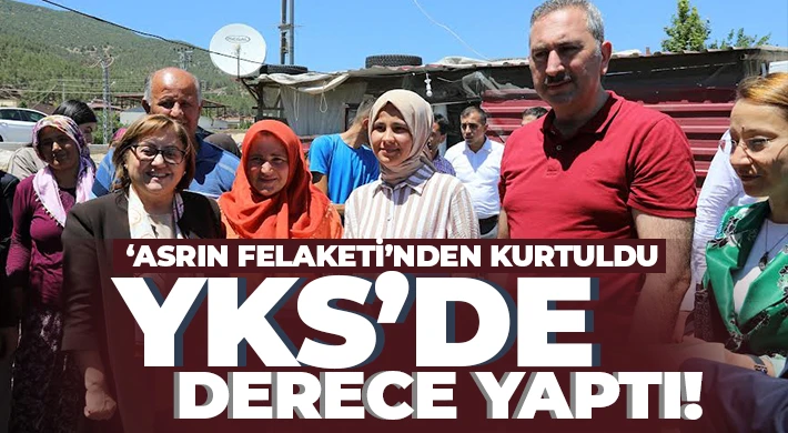 Başkan Şahin afetzede öğrenciye tam altın, bisiklet ve tablet hediye etti!