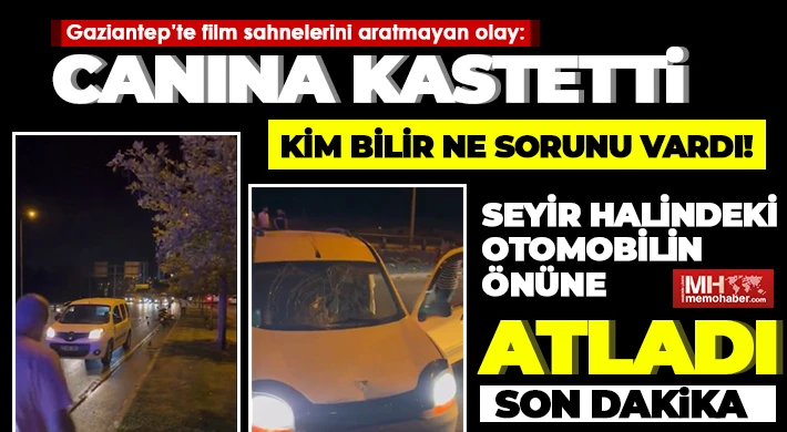 Film sahnelerini aratmayan olay: Canına kastetti