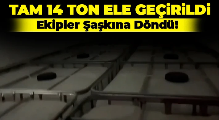 Gaziantep'te 14 ton etil alkol ele geçirildi