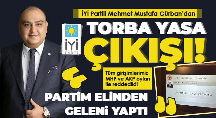 Gürban: Tüm girişimlerimiz MHP ve AKP oyları ile reddedildi