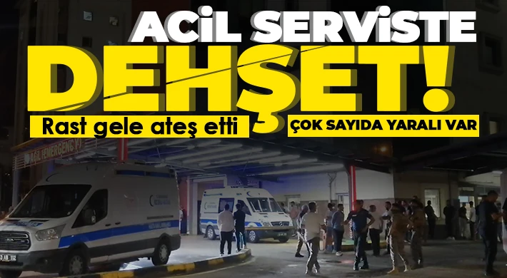 Hastanenin acil servisinde rastgele ateş etti: Yaralılar var