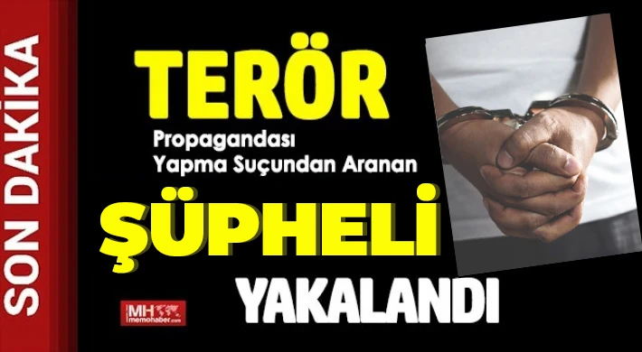 PKK/KCK silahlı terör örgütü propagandası yapmaktan kesinleşmiş cezası bulunan bir kişi yakalandı
