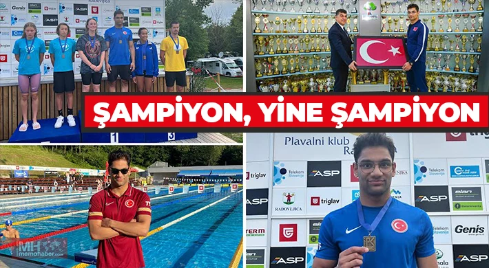 Yüzme branşında 1 altın, 2 gümüş madalya