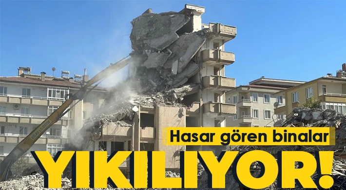 Gaziantep’te kontrollü yıkım çalışmaları sürüyor