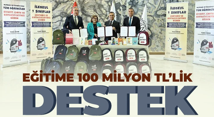 Eğitime 100 milyon TL’lik destek