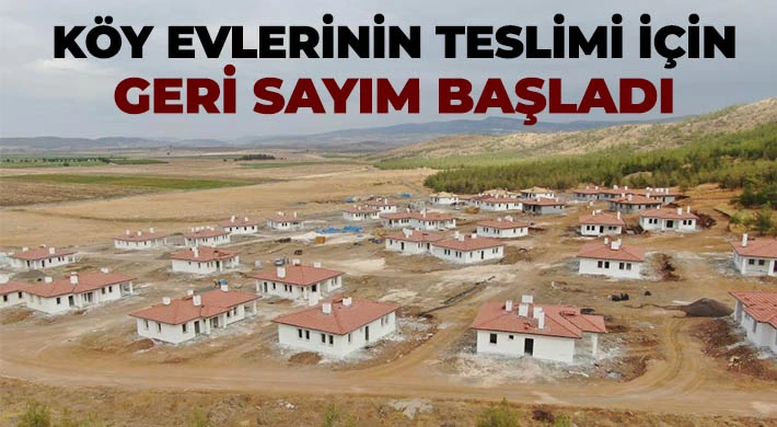 Köy evlerinde alt yapı çalışmaları başladı