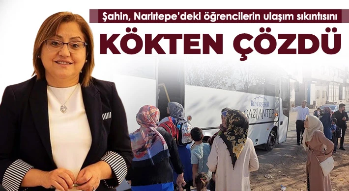 Şahin, Narlıtepe’deki öğrencilerin ulaşım sıkıntısını kökten çözdü