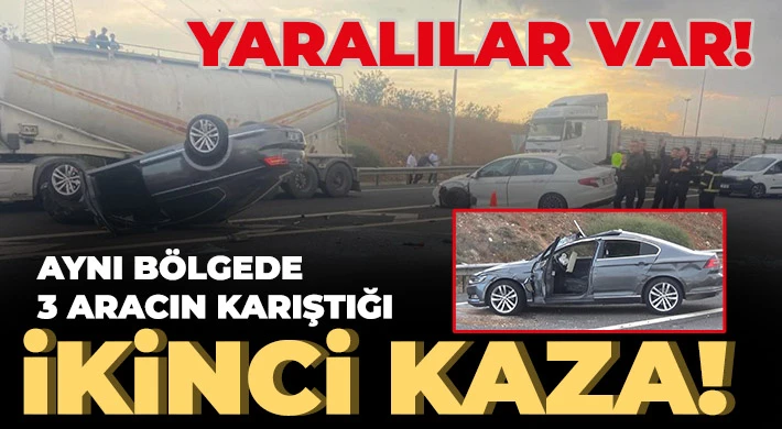 5 ölümlü kazanın yaşandığı yolda ikinci kaza meydana geldi