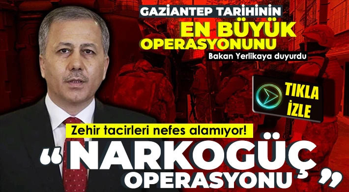 Gaziantep'te Narkogüç operasyonu: Gözaltılar var