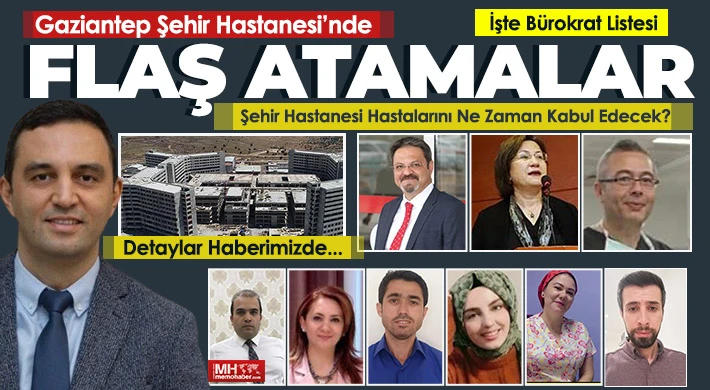 Gaziantep'te Şehir hastanesinde son dakika flaş gelişme