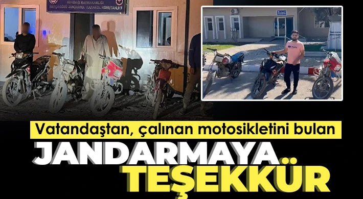 Jandarma 4 adet motosiklet çalan 3 şüpheliyi yakaladı