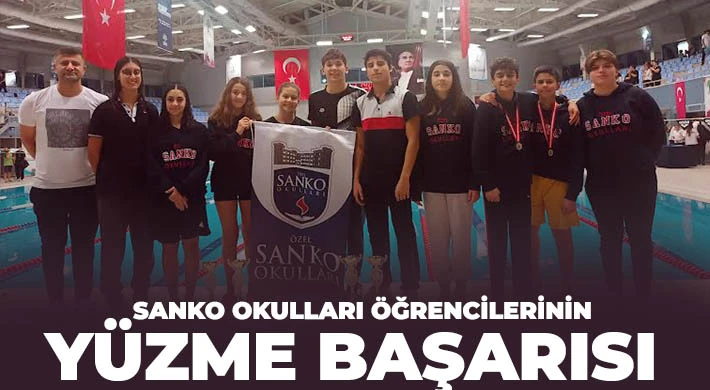 SANKO Okulları Öğrencilerinin Yüzme Başarısı