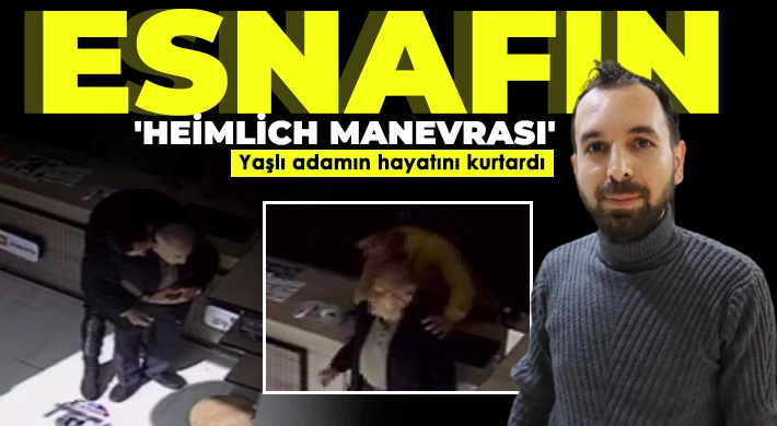 Gaziantep’te soluk borusuna simit kaçan yaşlı adam heimlich manevrasıyla kurtarıldı