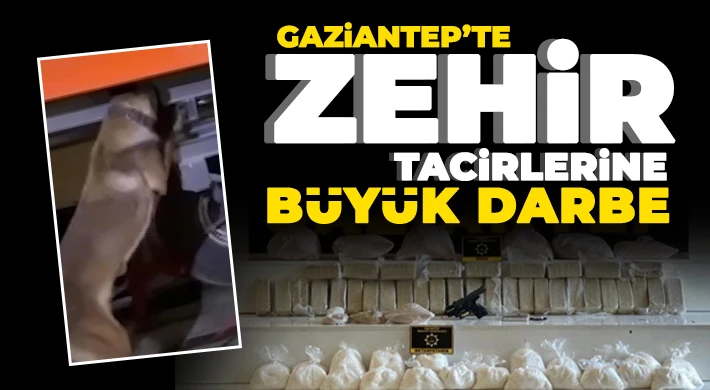 Gaziantep’te zehir tacirlerine büyük darbe