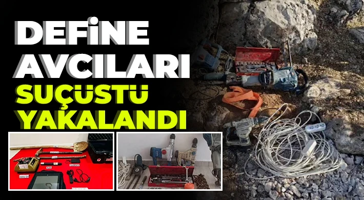 Kaçak kazı yapan 10 şahsı jandarma suçüstü yakaladı